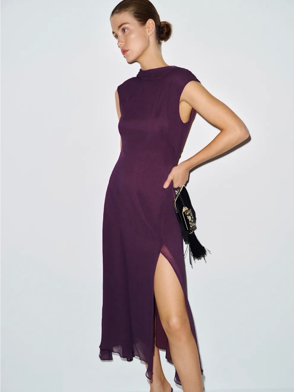 REFORMATION Esmeralda Dress in Crushed Violet 10